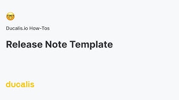 Release Note Template