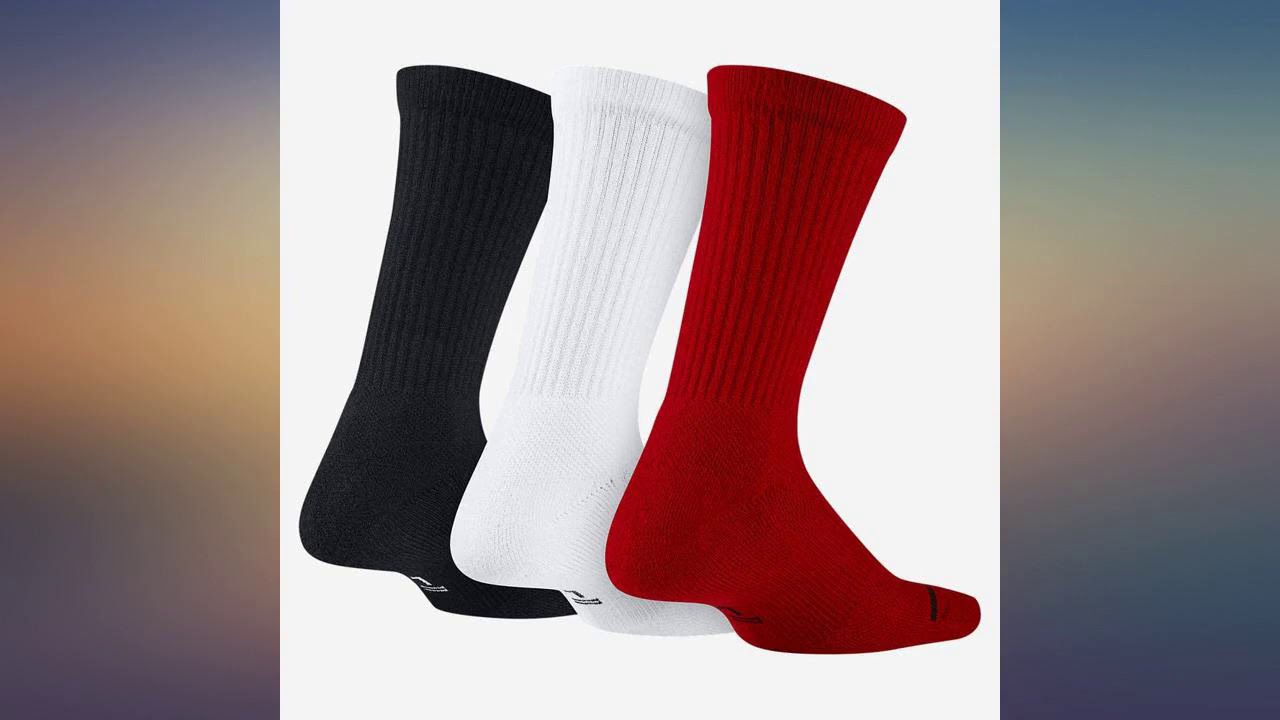 Nike Jordan Jumpman DriFit Crew Socks 3 Pack Multi SX5545011 review