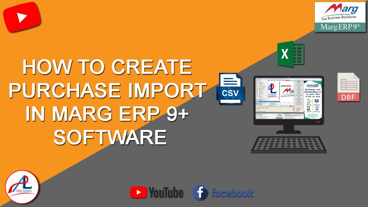 How To Create Purchase Import In Marg ERP 9+ Software | #adltechno ...