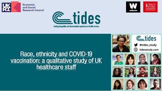 Race, ethnicity and COVID-19 vaccination: a qualitative study of UK healthcare staff