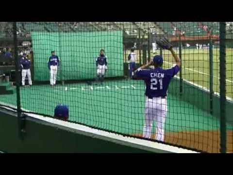 2010年3月13日西武ドーム　ブルペンでのチェン