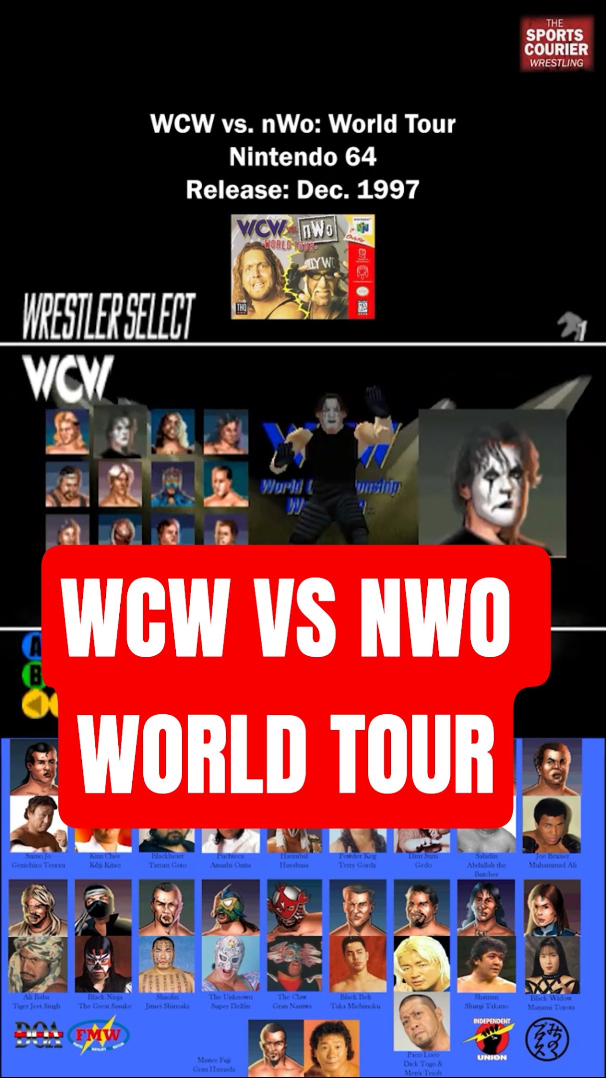 WCW vs. nWo: World Tour Roster - N64 - YouTube