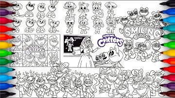 Poppy Playtime Chapter 3 Colorng Pages Mix / How To Color All Smiling Critters/ NCS Music