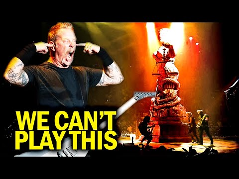 JAMES HETFIELD AND KIRK HAMMETT REVEALING THE SONG METALLICA CAN'T PLAY LIVE (LIVE FAIL) - RARE