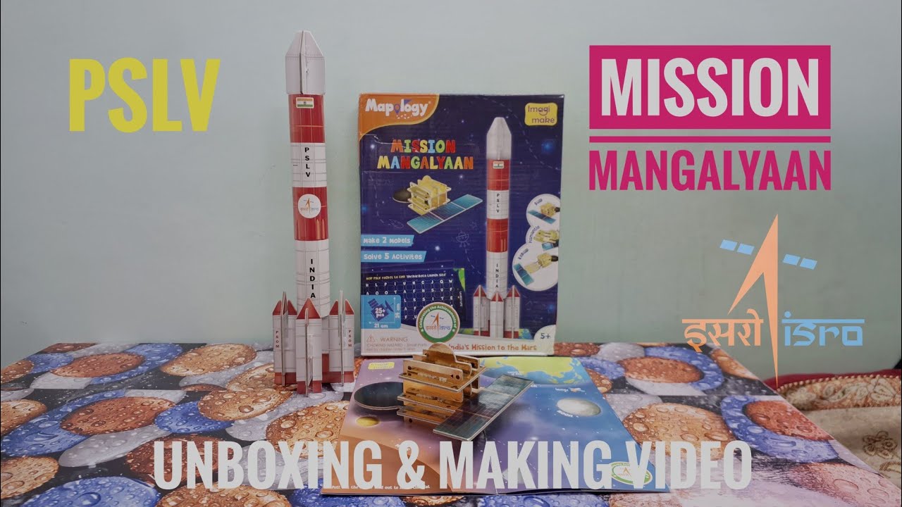 Pslv Model Kit Mangalyaan Mission Model Kit Unboxing | Mapology Kit #pslv #rocket # ...