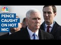 Mike Pence caught on hot mic moments before an apparent snub from Prince Charles