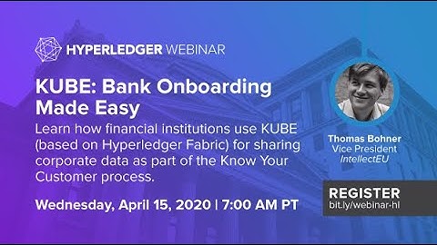 Hyperledger Member Webinar - IntellectEU April15, 2020