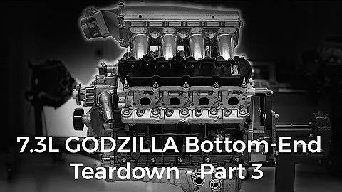 7.3L Godzilla Ford V8 Bottom End Teardown  How Big...