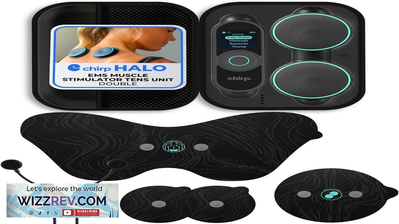 Chirp Halo Wireless Muscle Stimulator Portable EMS Device for Muscle Recovery