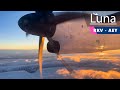 Full Flight - Icelandair Bombardier Dash 8 Q400 Flight From Reykjavik City to Akureyri
