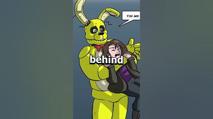 How William Afton Becomes Springtrap... #comics #fnaf #fyp