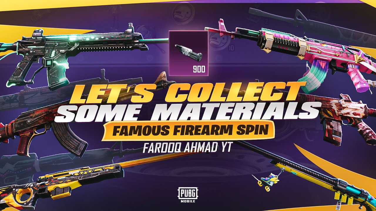 Let’s collect material from Famous firearm Spin | 🔥 PUBG MOBILE 🔥