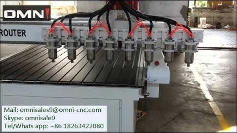 OMNI 1530 cnc router with 8 spindles