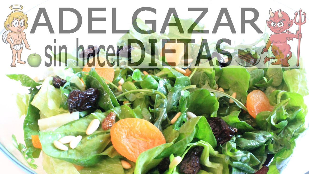 saludable english GREEN SALAD WITH RAISINS AND PINE NUTS # LOSE WEIGHT WITHOUT DIETING