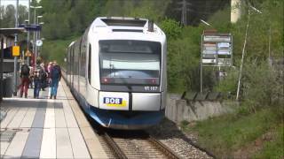 Bayerische Oberlandbahn In Bahnhof Hausham 05.05.2015