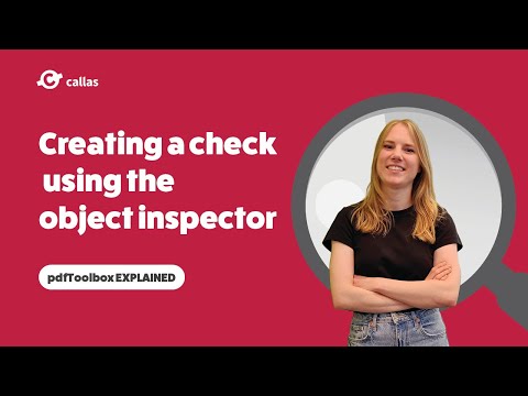 Creating a check using the object inspector