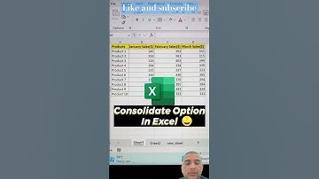 Consolidate Multiple Sheets In Excel 😱 | Excel Learning Video ‼️ #shorts #excelfunctions #bytetech