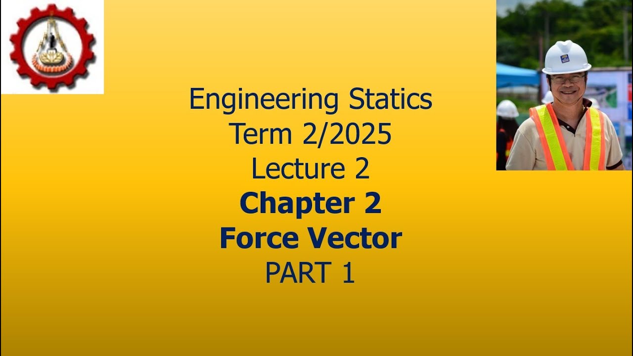 2 Chapter 2 Force Vector PART 1 and Examples Engineering Static Term 2 2025 OCT 22 2025