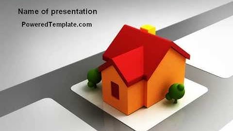 Planning For Building Suburb PowerPoint Template by PoweredTemplate.com