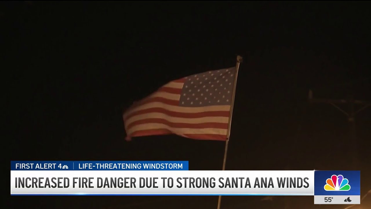 Increased winds pose elevated fire danger in SoCal - YouTube