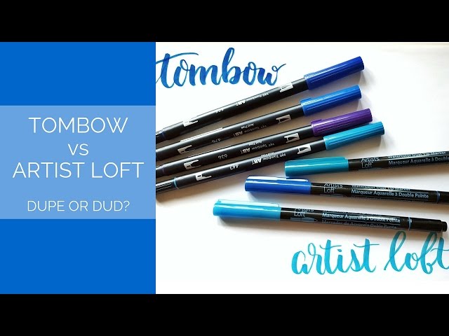 Tombow vs Artist Loft Brush Pens: Dupe or Dud? – Pretty Prints & Paper