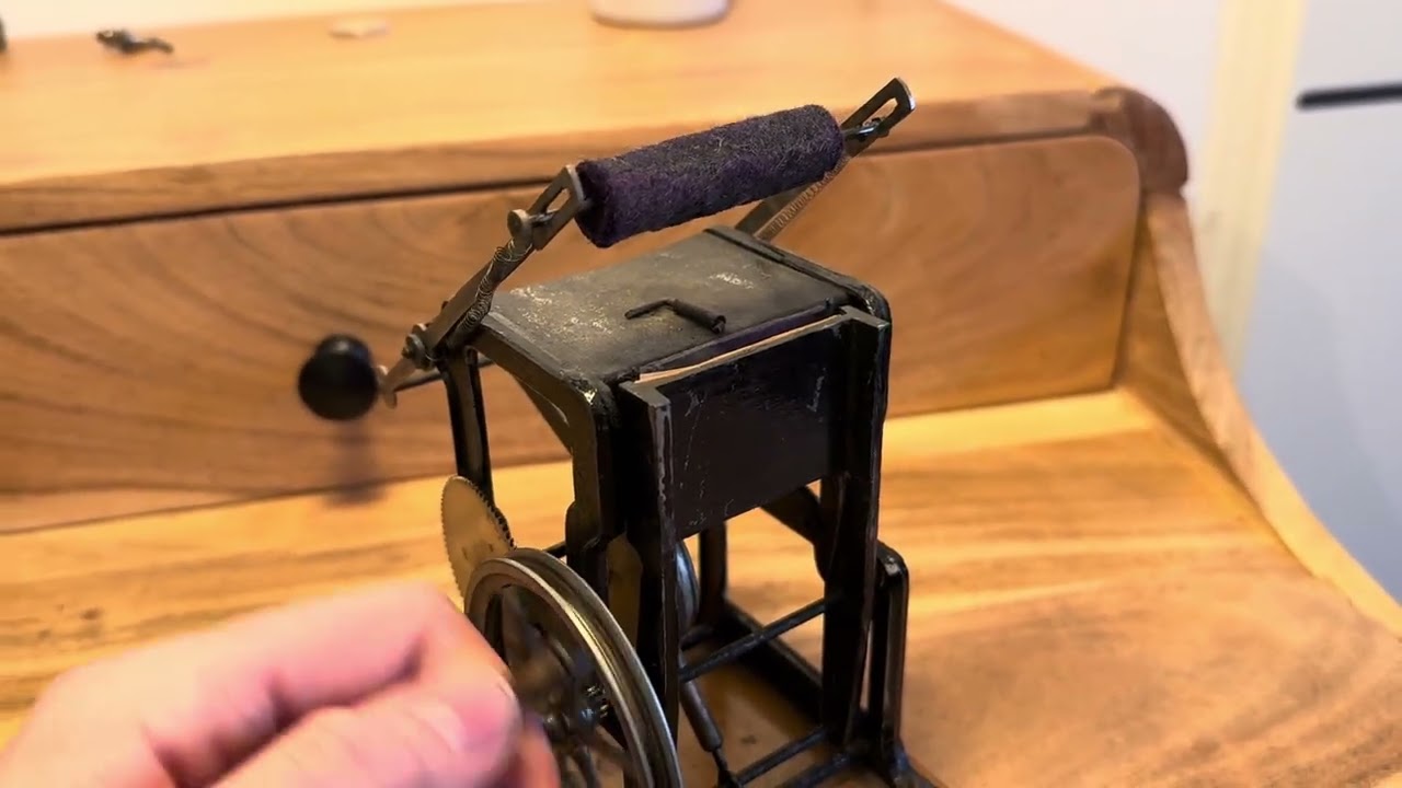 Dampfmaschine Falk Antriebsmodell Druckerpresse / Steam Engine Falk Drive Modell printing press 