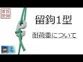 【匠延】留鉤1型の耐荷重について