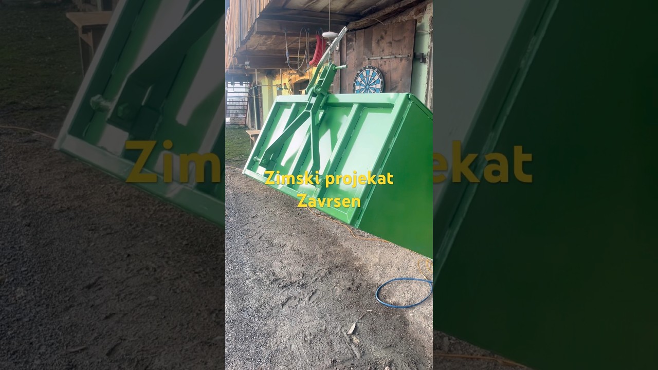 Zimski projekt zavrsen, traktorska korpa 