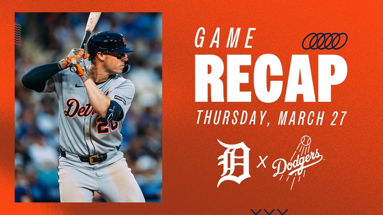Tigers vs Dodgers Highlights | 3/27/25