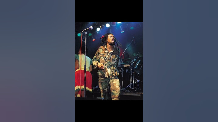 Lucky Dube: the legendary south African Reggae singer.