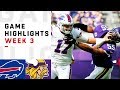 Bills vs. Vikings Week 3 Highlights | NFL 2018