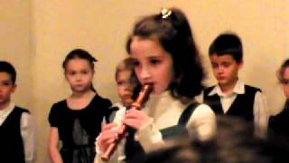 Video thumbnail of "Abigél furulya Gavotte 2010.12."