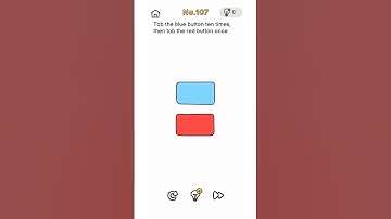 Brain Out | Tap the Blue Button Ten Times, Then Tap the Red Button Once