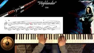 Highlander - Michael Kamen - Piano Solo Cover chords