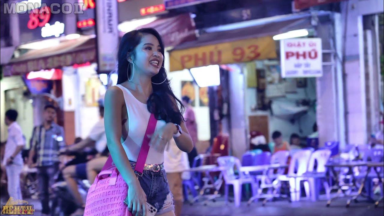[ベトナム ホーチミン市] 平日の夜のブイビエン通り / Vietnam nightlife Bui Vien Street