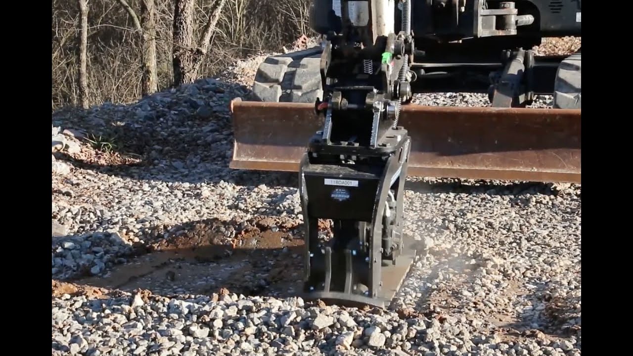 Excavator Plate Compactor by Blue Diamond - YouTube