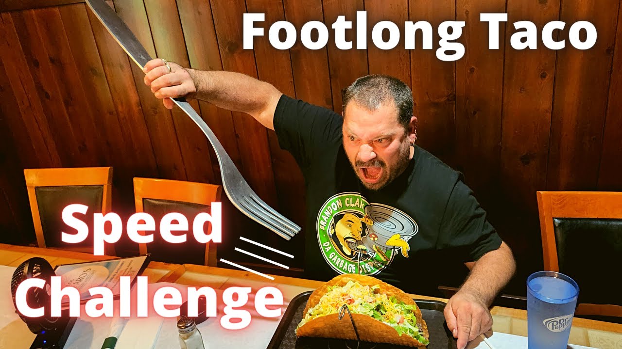 Los Alfaro's Restaurant Footlong Taco Challenge Evansville Indiana
