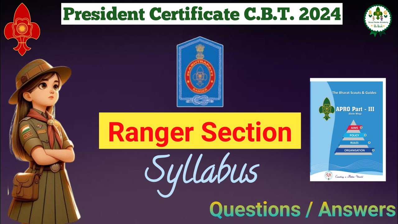 Ranger Section | A.P.R.O. | Syllabus | President Certificate C.B.T ...