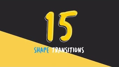 15 Shape Transitions Pack Motion Graphics Templates