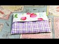 ポケットティッシュケースの作り方 リバーシブル　how to make tissue case