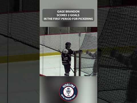 Gage Brandon Nets 2 First-Period Goals for Pickering Panthers — slide 1