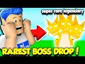 So I DEFEATED THE BOSS And Got THE RAREST BOSS DROP PET In Clicking Champions!! (Roblox)