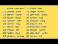 50 most common German verbs • Deutsch lernen • Verbs