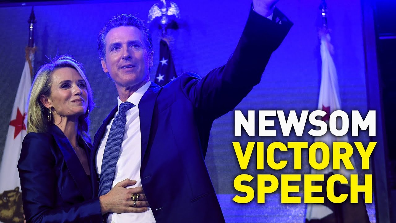 Gavin Newsom Delivers Victory Speech in California Governor's Race [2018 Midterm Elections]