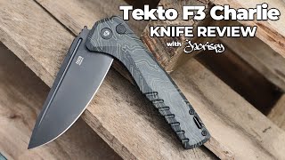 Tekto F3 Charlie Button Lock 5-Minute Knife Review Jimping With Jacrispy