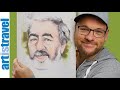 Aquarell Portrait ganz einfach malen lernen | How to paint watercolor portrait step by step