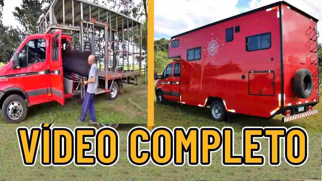 TIME LAPSE MONTANDO CAMINHÃO MOTORHOME em 40 MINUTOS