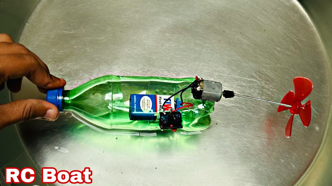How To Make RC Rocket Boat With Plastic Bottle Amazing Life Hack’s