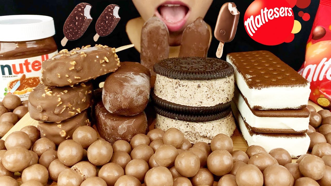 ASMR NUTELLA and MALTESERS CHOCOLATE 누텔라 먹방 | LaniEats ASMR