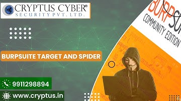 BurpSuite Tutorial | Burp Suite Target and Spider Tutorial for Beginners in Hindi | Cryptus